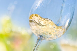 Image of white wine in a glass